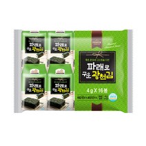 광천김 밥달라스 한끼두끼 김자반 돌자반볶음 10봉, 2봉, 파래도시락김16매입
