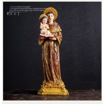 성가정상 미니 성모마리아 조각 파티마 성모님 성가정상 기독교 가톨릭 아이콘 거룩한 물건, 성 안토니오