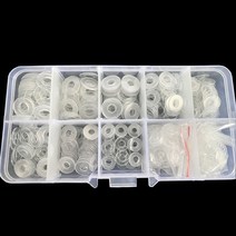 500pcs pvc 와셔 m3 m4 m5 m6 소프트하드 플라스틱 가스켓 투명 절연 플랫 패드 나사 구색 키트, PVC 하드 와셔