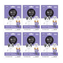 캣퓨어 미니스틱 그레인프리 4종 56g(7gx8p) 고양이간식, 6개, 참치+등푸른생선
