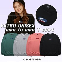 ( 백화점) 아이더 (DMU20251MD) RETRO (레트로) 남녀공용 맨투맨 티셔츠