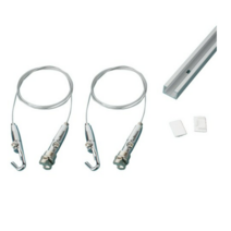 철물인 천장 간편레일 세트 1m, 은색, 2세트