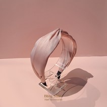 [블링살롱made/국내제작] 실키 펄 꼬임 반다나 넓은 헤어밴드 매듭 와이드 볼륨 럭셔리 여성 머리띠 6color