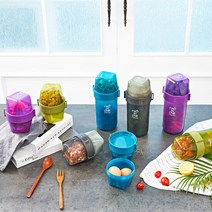 씨밀렉스 샐러드&요거트 도시락 프레쉬 투인원 660ml 2개 세트, 단품, 선택:프레쉬투인원세트 그린