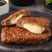[온밥엔]국내산 프리미엄 치즈맛 떡갈비 육즙가득 치즈듬뿍 전주 떡갈비 300g, 1개