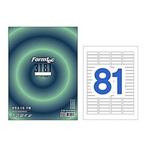 [한국폼텍] 레이져/잉크젯 라벨LS3181_81칸, 100매, 81칸
