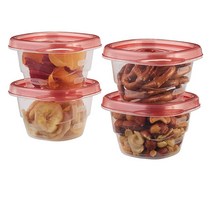 Rubbermaid 미니 식품 보관 용기 (0.5 컵) (6 팩) 3524961397, Mini, Red