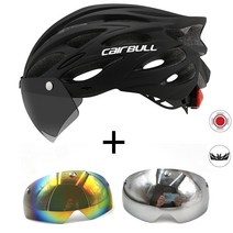 일체형 산악 mtb 도로 자전거 헬멧 통기성 양측 파워 미터 탈착식 승마 Casco Ciclismo 액세서리가있는 자전거, Black