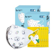 뷰라뷰 3D형 뚜니 마스크 1-3세용, 50개입, 2개, 마시멜로