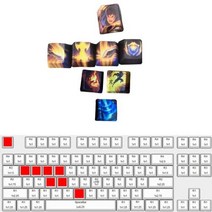리그 오브 레전드 사용자 정의 모든 소환 영웅 기계식 게임용 개인 키 캡 미니 GK61 ANNE PRO 2 60% 키보드, XDA Profile, Garen 8Pcs Keycap
