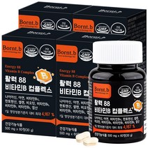 본트비 활력 88 고함량 비타민B 컴플렉스 수용성 비타민비 500mgx60정, 60정, 4개