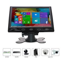 7인치 모니터 초박형 고해상도 1024×600 디스플레이 AVVGAHDMI 입력 휴대용 TFT LCD CCTV 비디오 디스플레이 터치 버튼 내장 스피커 보안 감시 캠용 WHOLEV