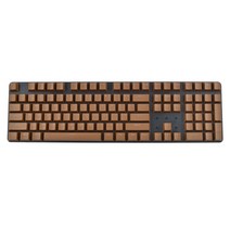 키캡 저소음 커스텀 기계식 키보드 104 Doubleshot ABS Spacebar Keycaps 체리 MX PC 용 빈 키 캡 데스크탑 컴퓨터 스위치 keycap, CHINA_Coffee