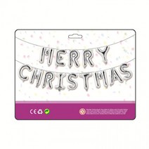 메리 크리스마스 실버 merry christmas 풍선 가랜드, 쿠팡씨엘로상점 본상품선택, 상세페이지 참조