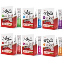 굿츄 고양이가좋아하는착한간식 6종(450g/30p) 대용량츄르, 연어&조개관자살