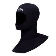 서프햇 모자 벙거지 버킷 다이빙 후드 캡 겨울 수영 따뜻한 머리 귀 보호 서핑 스노클링 모자 잠수복 스피어피싱 장비100327, 특대, 검은색
