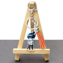 체인소맨 키링 Anime Chainsaw 남자 술 아크릴 펜던트 Keychain 홀더 Pochita 힘 만화 열쇠 고리 부대 차 보석, [04] Blue, [03] Style 3