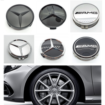 벤츠 휠캡 블랙 무광 실버 검정 클립형 75mm WHEEL CAP AMG휠캡, 4. 무광 블랙