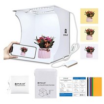 포토부스 촬영용턴테이블 포토박스 뒷배경 유튜브장비 puluz 20cm 미니 led 링 라이트 박스 라이트 박스 사진 스튜디오 박스 사진 라이트 스튜디오 촬영 텐트 박스 키트, 없음