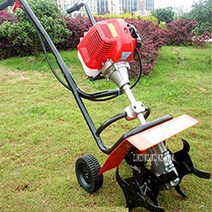 아세아관리기 미니관리기 소형트랙터 소형 손 밀기 걷는 회전하는 경운기 44-5 52CC .9kw 2 의 치기 가솔린, 한개옵션0