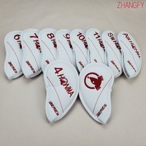 10 사진/많은 HONMA 브랜드 골프 클럽 아이언 헤드 커버 아이언 헤드 커버 스포츠 골프 클럽 액세서리 장비 용 양면 자수, 화이트