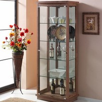 모던라인 모던클래식 5단 1800 유리장식장 .미아트, 화이트