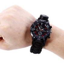 (블랙) 산악용 등산시계 레저용손목시계 스포츠용 밀리터리 서바이벌