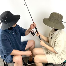 남자 여성 등산모자 정글모 부니햇 나까오리 햇빛가리개모자 커플 대두 빅사이즈 트레킹모자, 블랙, FREE(머리둘레 54-58cm)