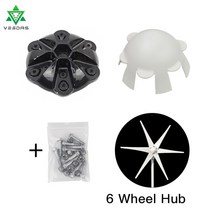 발전기대여 중고발전기 아파트태양광설치 직경 135mm 3/5/6 베인 블레이드 S/M 풍력 터빈 허브 발전기 모, 03 6 Wheel hub