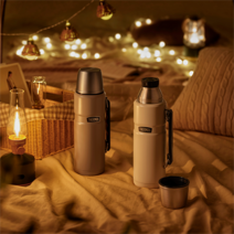 THERMOS 써모스 ROB-001K 트래블 킹 컵타입 보온보냉병, 미드나잇블루(MNB), 1200ml