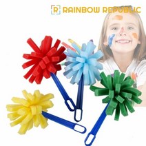 스펀지 붓 4종세트 아동미술도구 미술놀이스펀지붓 스펀지붓 어, 단품