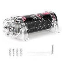 PUZU LVPIN DSP 카오디오 바이크 오토바이앰프 해양보트 4.0 패러드 파워 커패시터 LED 전압 디스플레이 캡 자동차 오디오 앰프 액세서리 최대 2000W 시스템 용