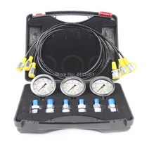 두께측정기 굴삭기 수압 테스트 키트 25Mpa/40Mpa/60Mpa 게이지 압력 진단 도구 2 년 보증, 단일옵션