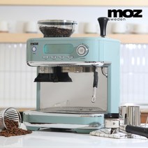 모즈 스웨덴 전자식 커피머신 에스프레소 머신 DMC-1300 블루이쉬그린, 아이보리