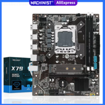 machinist x79 마더보드 lga 1356 cpu 지원 인텔 제온 e5 시리즈 프로세서 ddr3 reg ecc 1866mhz ram 메모리 m.2 nvme e5 v304, 씨엔