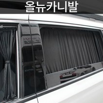 톨른 올뉴카니발 맞춤형 카커튼/커텐/고급원단, 2열, 블랙
