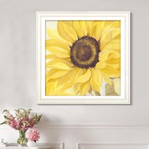 HAPPY 노란 해바라기 전체수 보석십자수 DIY키트 B0019, 40*40cm