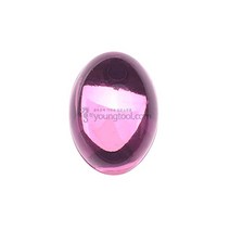핑크큐빅 캐보션스톤 타원 10x8mm 뒤가 평평한 캐보션, 단품