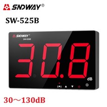 수입 면세 각종 측정기 테스터기 sndway sw-525b 고정밀 130db 벽걸이 형 휴대용 휴대용 빠른 응답 사운드 노이즈 레벨 미터 디지털