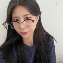 VANANA2 여성 남성 심플 데일리 모던 패션 반무테 안경테 5color