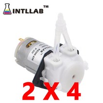 액체이송펌프INTLLAB-12V DC DIY 연동 액체 펌프 도징 펌프 연동 펌프 수족관 실험실 분석, 02 2mm ID x 4mm OD