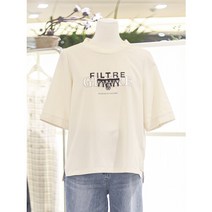 주크 (행사) [주크] 비즈 레터링 반팔 블라우스 (Z222MSC006)