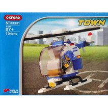 옥스포드 경찰 헬기 블록 6살남자아이선물 조카선물 호환피규어 블럭장난감