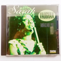 (중고CD) 사라 본. SARAH VAUGHAN. EMBRACEABLE YOU
