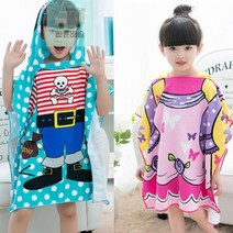 물놀이_타월_후드_바스_비치타올_샤워_아동_수건_가운_목욕_수영 D3CE, 아동비치타올 슛돌이