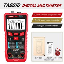 클램프 멀티 미터 디지털 테스터기 누설전류계 tasi ta801a ta801b 미니, 타801d