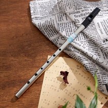 플루트 클라리넷 색소폰 고급원단 가방 니켈 도금 강철 합금 아일랜드 휘슬 / 키 주석 금속 초보자 필수품, Silver C Key