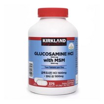 커클랜드 시그니춰 글루코사민HCI 1500mg+엠에스엠1500 mg, 2개, 상세페이지 참조