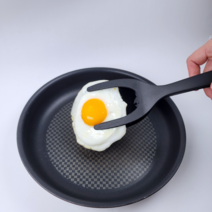 만능 집게형 뒤집개 뒤집기 터너 계란말이뒤집개 더블뒤집개, 검정