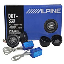 자동차우퍼 2x 알파인 ddt s30 자동차 스테레오 스피커 음악 소프트 돔 균형 자동차 트위터 180w 자동차 오디오 실크 필름 스피커 박스 고음 272, 없음